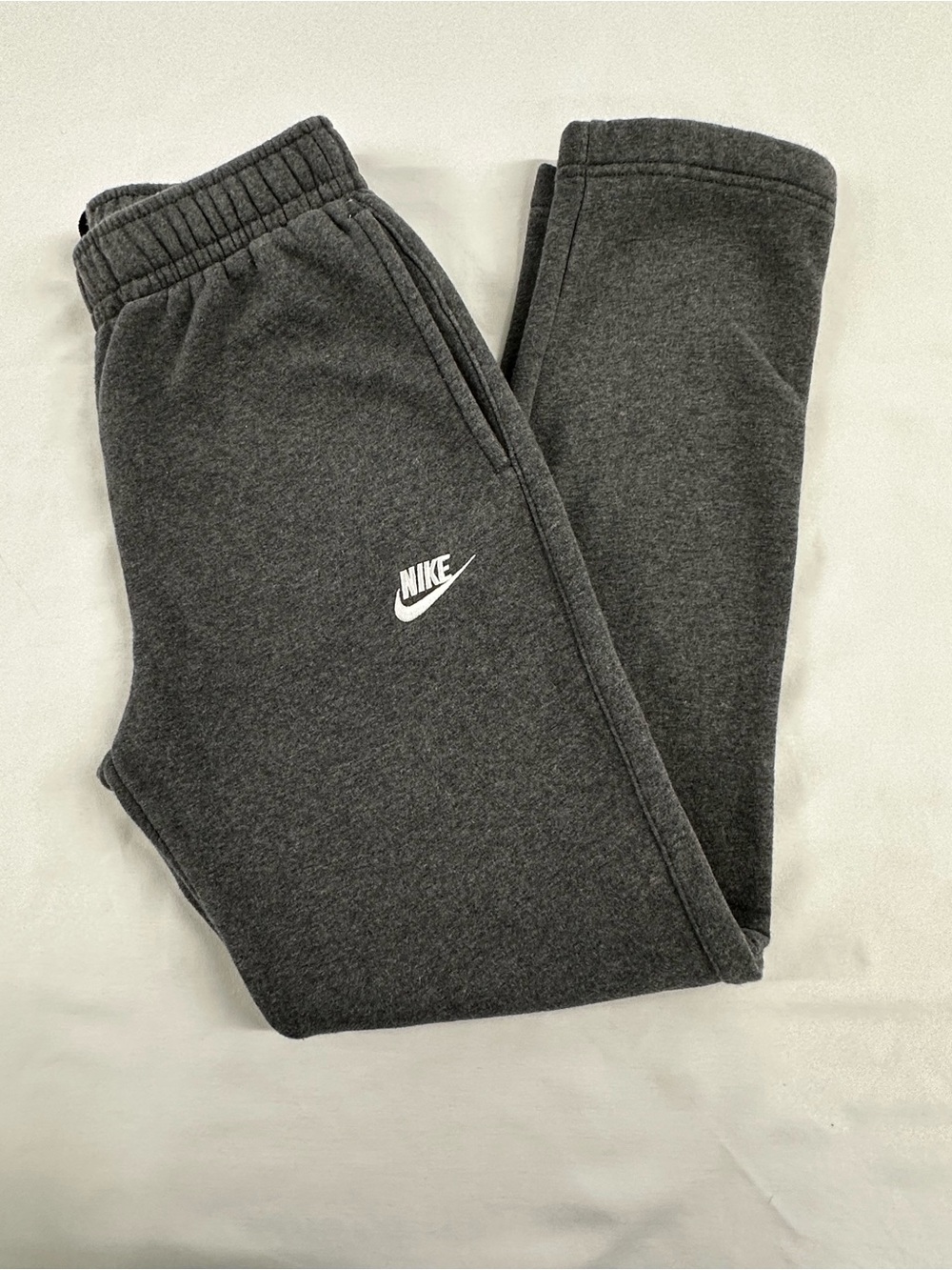 Nike Sportswear Club Fleece Open Hem Sweatpants Charcoal Grey Men XS Women S M